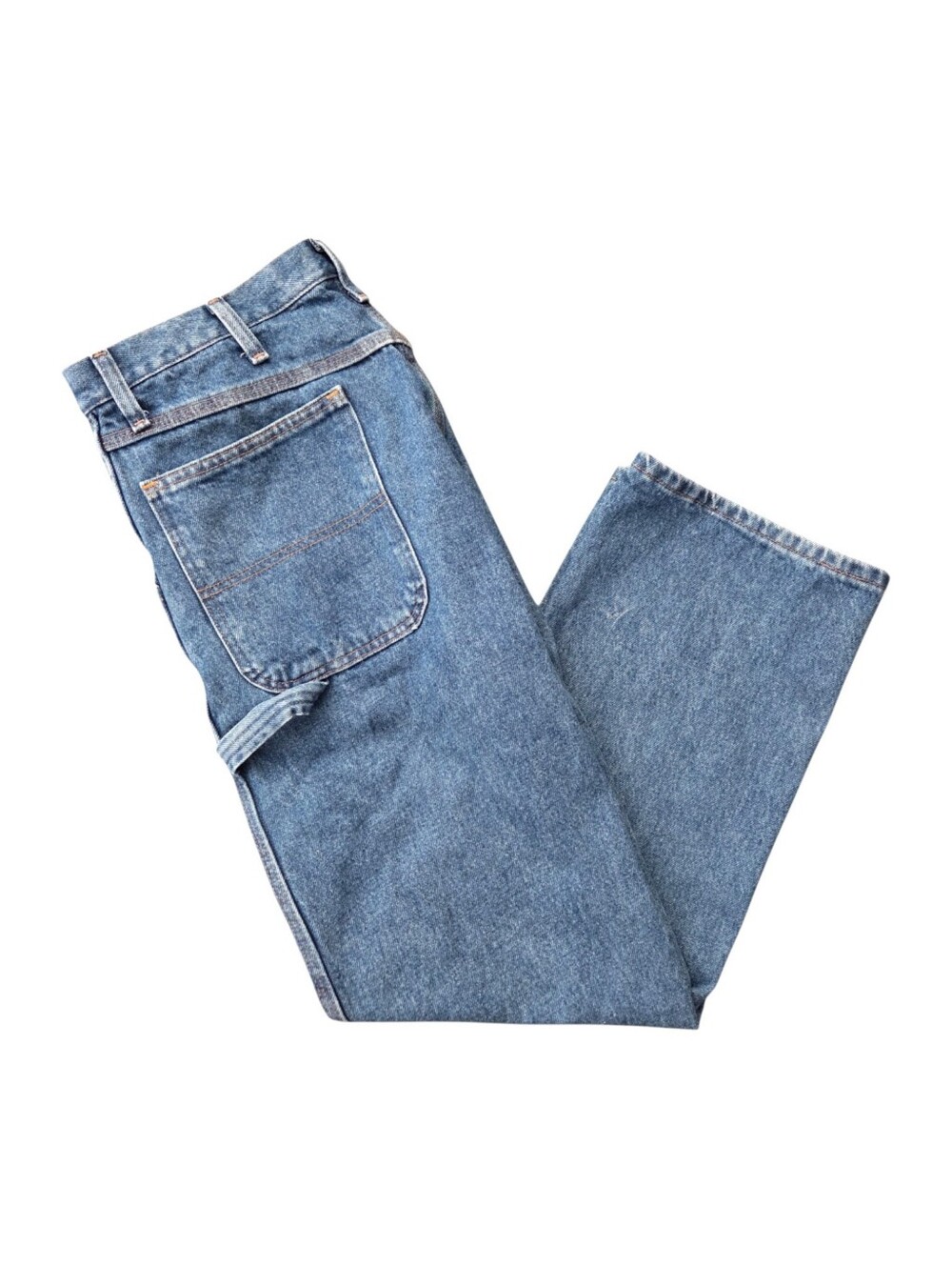 Wrangler Rustler carpenter jeans men 34 x 30 relaxed 100% cotton denim E7685DS